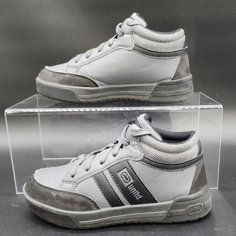 Ecko Unltd 4 Grey Brussels-04B Mid Top Sneaker Skate Streetwear Casual Kids Shoe